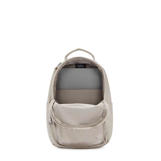 Kipling Seoul Small Metallic Tablet Backpacks Metallic Glow | CA 1610MQ